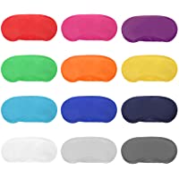 12 Piezas de Máscara de Ojos de Multicolor Cubierta Antifaz de Peso Ligero con Almohadilla de Nariz y Correa Elástica…